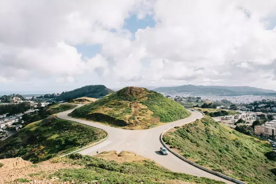 Top of Twin Peaks in San Francisco